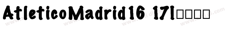 AtleticoMadrid16 17I字体转换